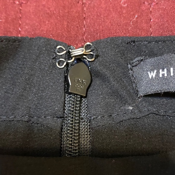 White House Black Market Chic Sheer Black Floral Blouse—bell sleeves/choker neck - Picture 6 of 9